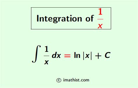 integral of 1 x